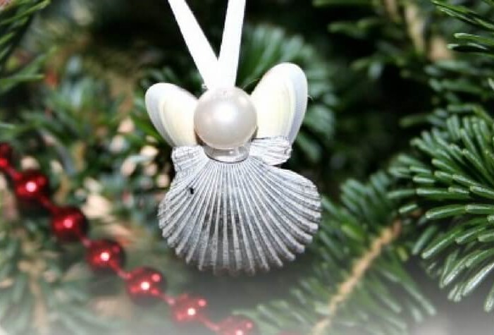 Pretty Seashell & Pearl Angel Ornament Craft For KidsSeashell Angel Ornament for Kids to Make