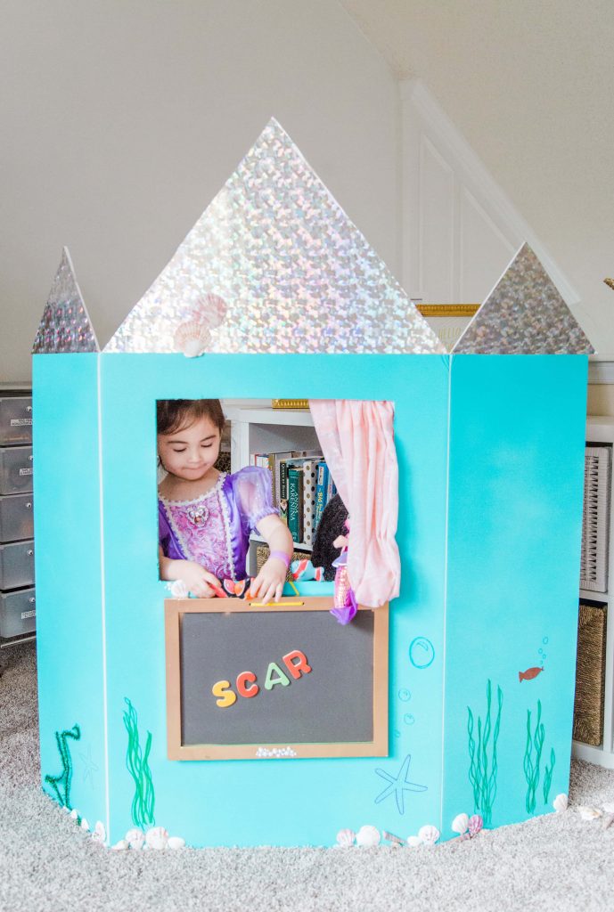 Princess Castle Puppet Theatre DIY Ideas for Kids