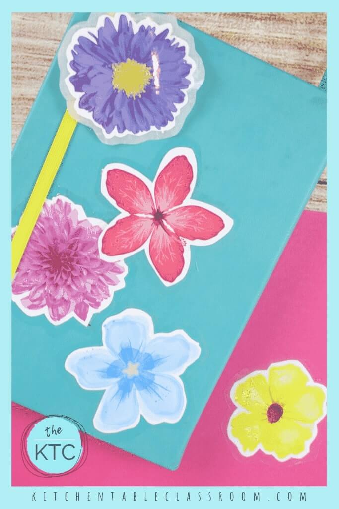 Printable Paper Flower DIY Sticker Ideas for KidsDIY Sticker Ideas for Kids