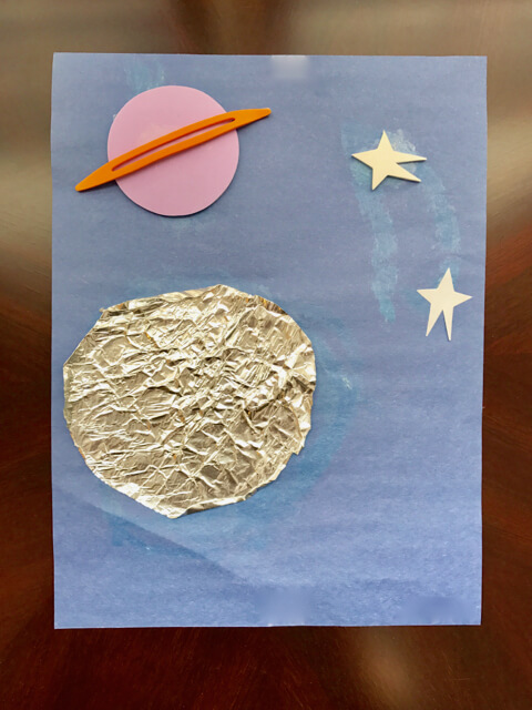 Quick & Easy Aluminum Foil Space Crafts for Preschoolers