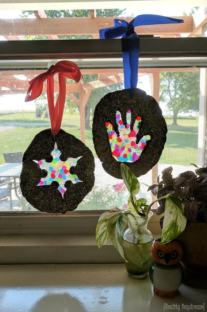 Quick And Easy Salt Dough Sun Catcher Craft Ideas For Kids To Make With Adults