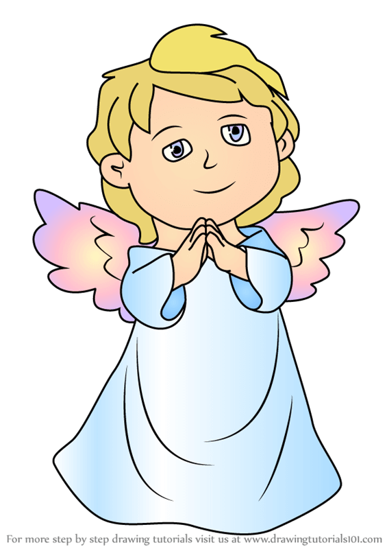 Quick & Easy Step By Step Angel Drawing Ideas For Kids & Toddlers Beautiful Angel Drawing Ideas For Kids