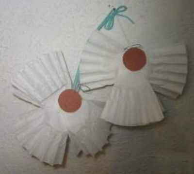 Quick & Simple Coffee Filter Angel Ornaments Craft DIYCoffee Filter Angel Ornaments