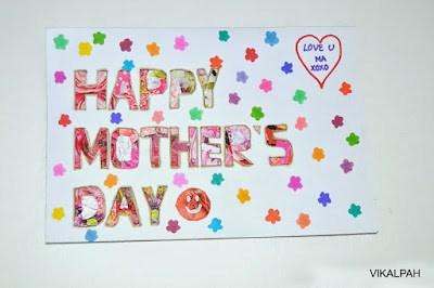 Quickly Mother's Day Card Decorate With Cardstock & Colorful FlyersDIY cardstock cards