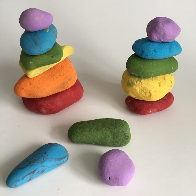 Rainbow Painted Stacking Rocks: A Balancing Activity For KidsHandmade Rainbow Painted Rock Ideas