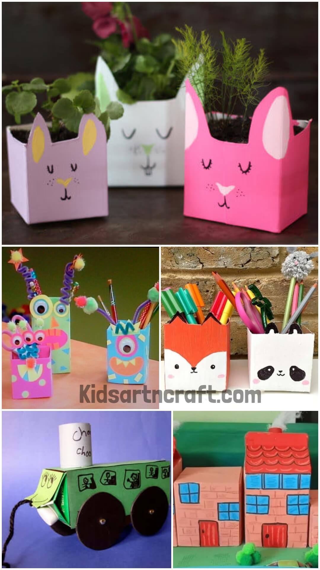 Recycled Milk Carton Craft Ideas For Kids