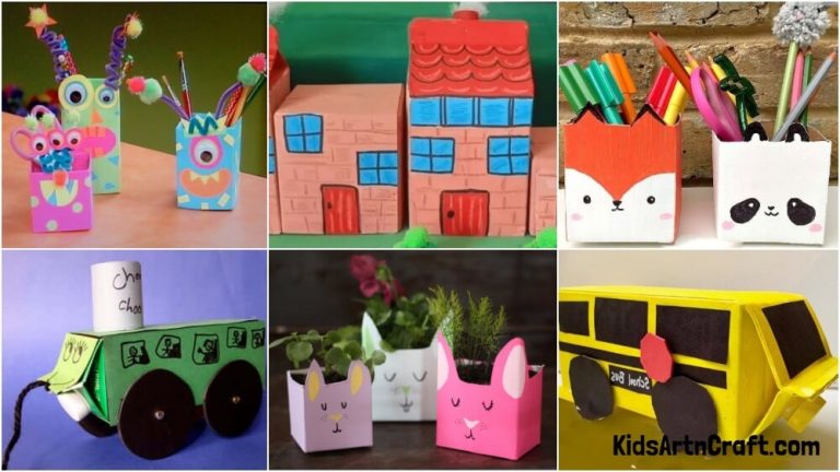 Recycled Milk Carton Craft Ideas For Kids - Kids Art & Craft