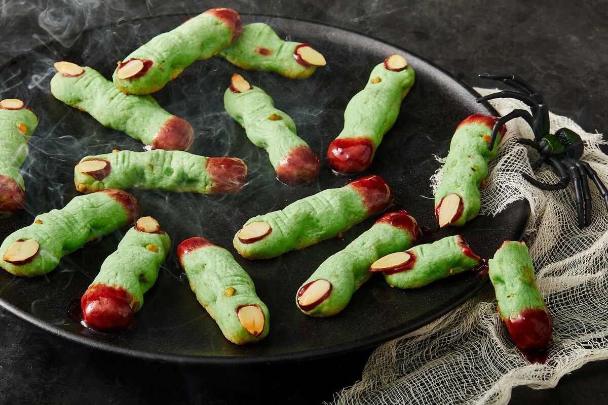 Scary Witch Finger Cookies Snack Recipe Idea For Halloween Parties