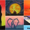 Silhouette Couple paintings