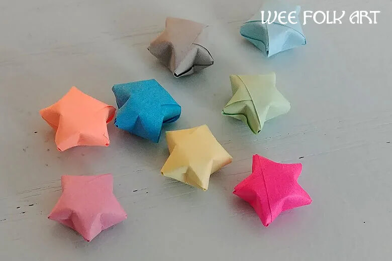 Simple & Beautiful  Origami  Lucky Star Craft For KidsOrigami Minecraft Paper Craft Ideas for Kids