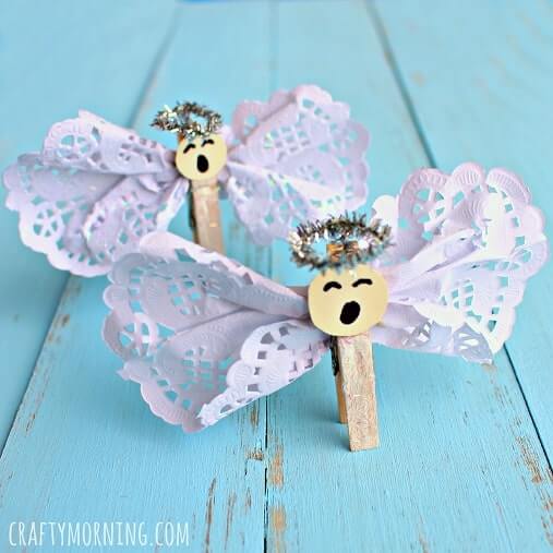 Simple & Easy Clothespin Angel Crafts For Kids