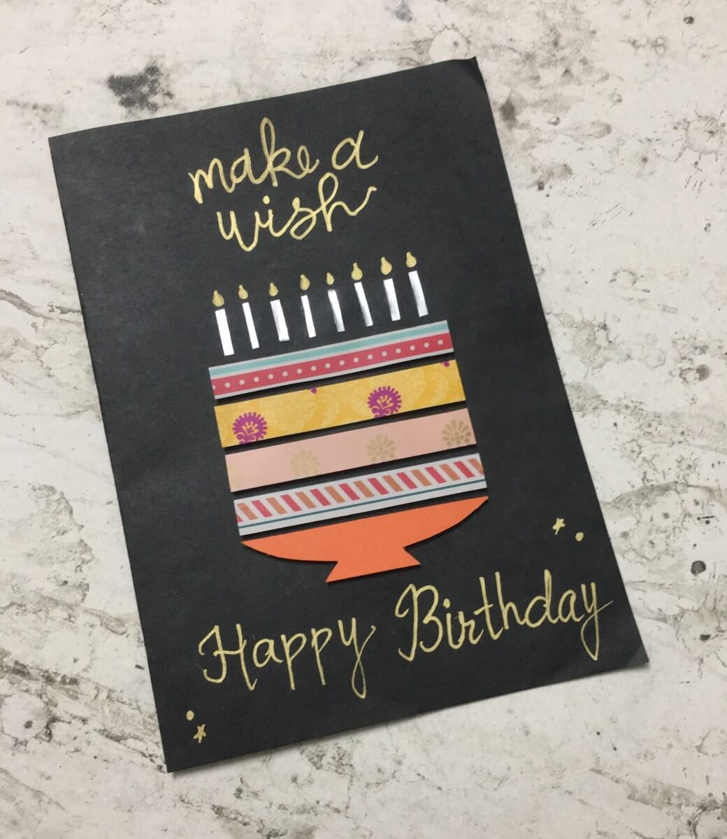 Simple Birthday Card Idea in 10 Minutes Using Cardstock PaperDIY cardstock cards