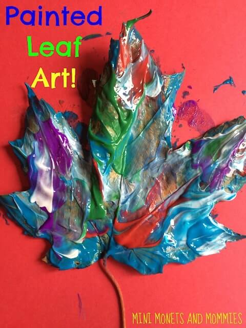 Simple Finger Painting Leaf Art Idea For PreschoolersEasy Leaf Painting Art Ideas for Preschoolers