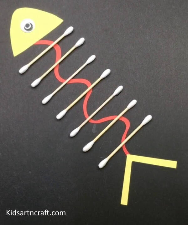 Step by Step Instructions for Simple Fish Craft Tutorial With Cotton Swab 