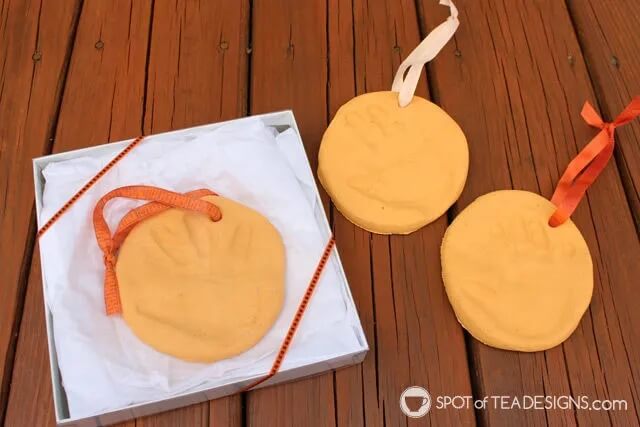 Simple Handprint Mother's Day Salt Dough Craft Activity For Toddlers