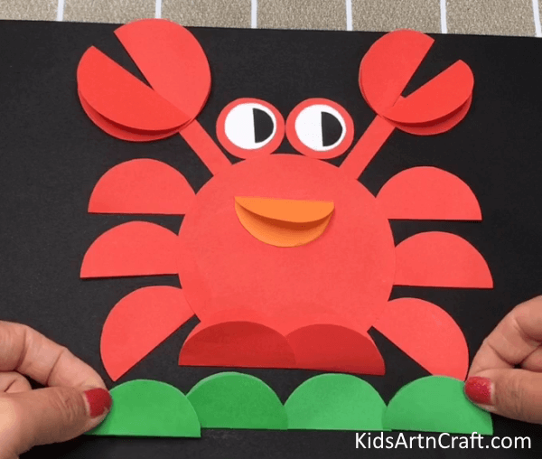 DIY Paper Crab Craft Idea For Kids