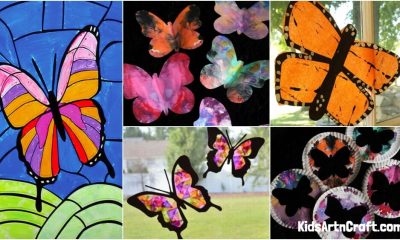 Simple Silhouette Butterfly Art & Craft Ideas