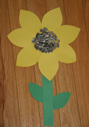 Simple Sunflower Craft For KidsSunflower Art &amp; Crafts With Seeds