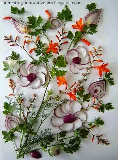 Simple Vegetable Decoration Idea At HomeVegetable decoration ideas