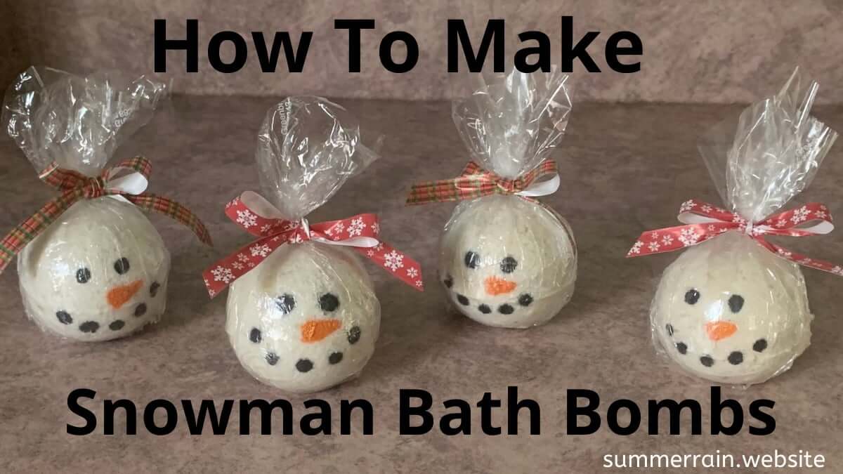 Snowman Bath Bombs Craft Project For Kids