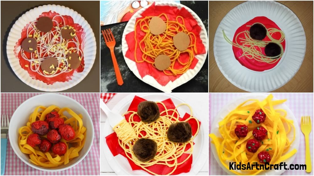 Spaghetti And Meatballs Craft For Kids