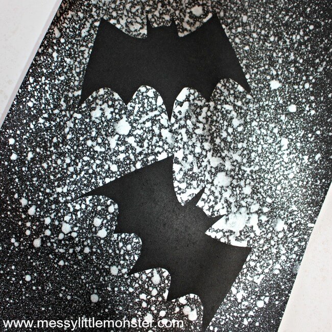 Spooky Bat Silhouette Halloween Art & Craft Activity To Make With Kids