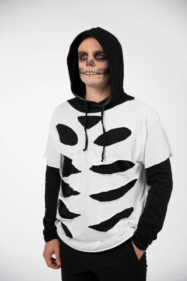 Spooky Skeleton T-shirt Costume Idea For Boys Skeleton Costume Ideas For Halloween