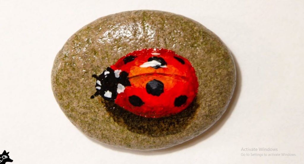 Step- By-Step Ladybug Rock Painting Tutorial DIY Ladybugs Painted Rocks For Kids