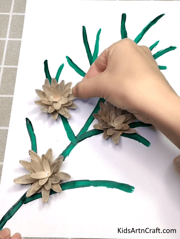 Beautiful Flower Craft Of Sunflower Seeds For Kids