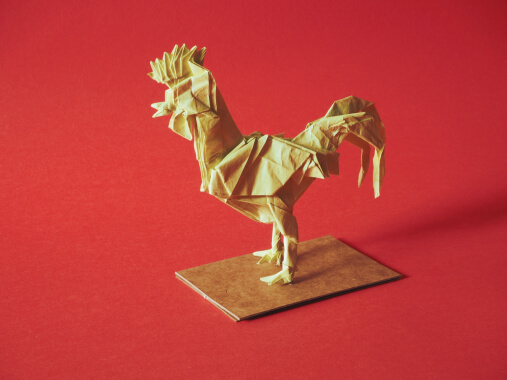 Super Creative Rooster Chinese Origami Craft Ideas