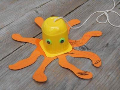 Super Cute Octopus Craft For Preschool Kids To MakeRecycled Yogurt Cup Animals
