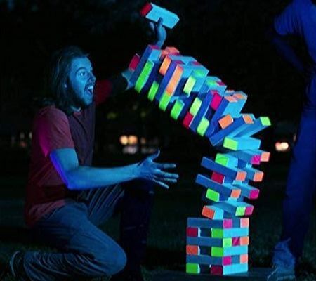 Super Exciting Black Light Jenga Game For Birthday Parties