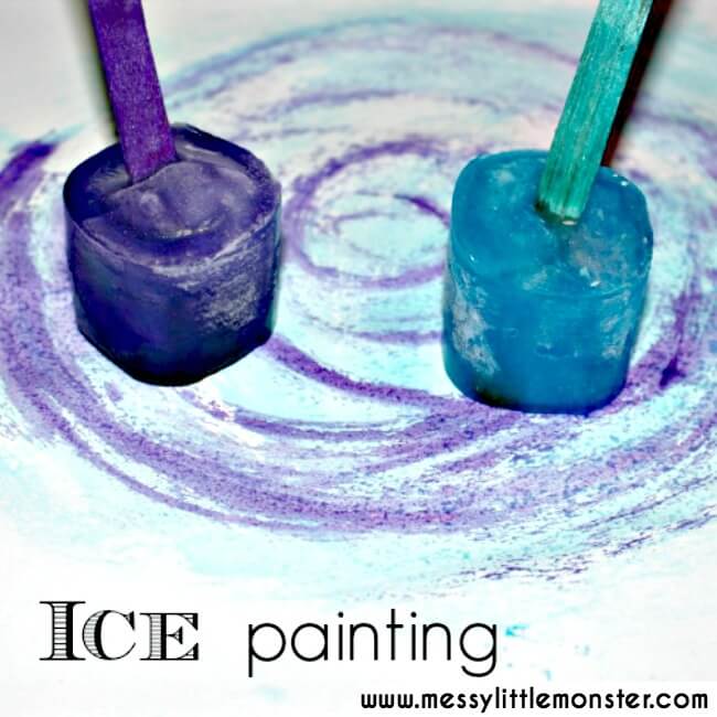 Taste Safe Fun Painting Idea For Toddlers Ice Painting Ideas For Toddlers