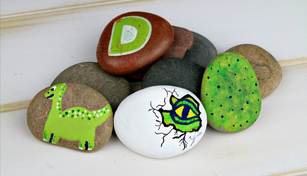The Good Dinosaur Design Rock Painting Craft Idea For Kids Animal Rock Painting Ideas