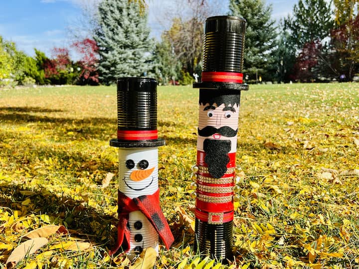 Tin can Cool  Snowman & Solider Craft DIY  for Christmas