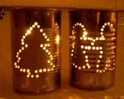Tin can Fabulous Luminary Craft DIY for Christmas