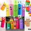 Toilet paper roll monsters craft ideas