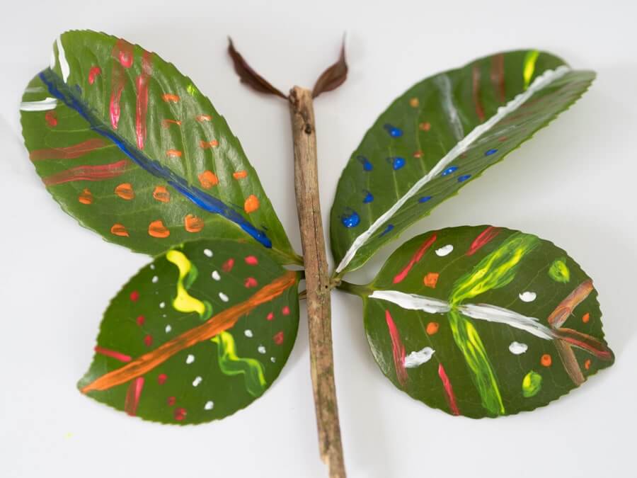 Unique Butterfly Craft Using Leaves