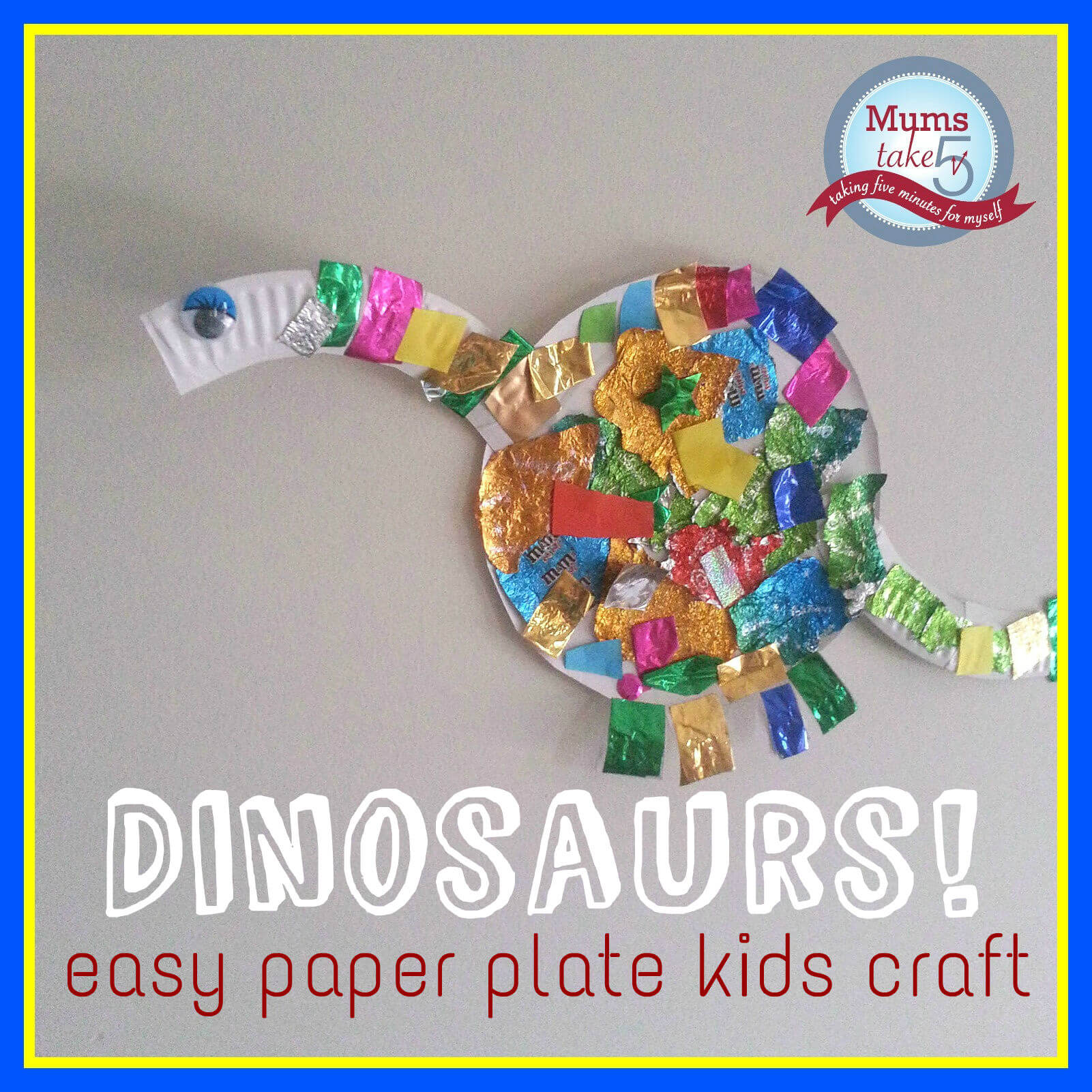 Very Easy & Simple Paper Plate Dinosaur Craft Idea For Preschoolers