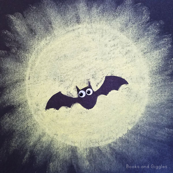 Very Easy Bat Silhouette Craft For Kindergartners