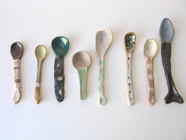 Vintage Spoons Craft Made Of Air Dry ClayDIY air dry salt spoon ideas