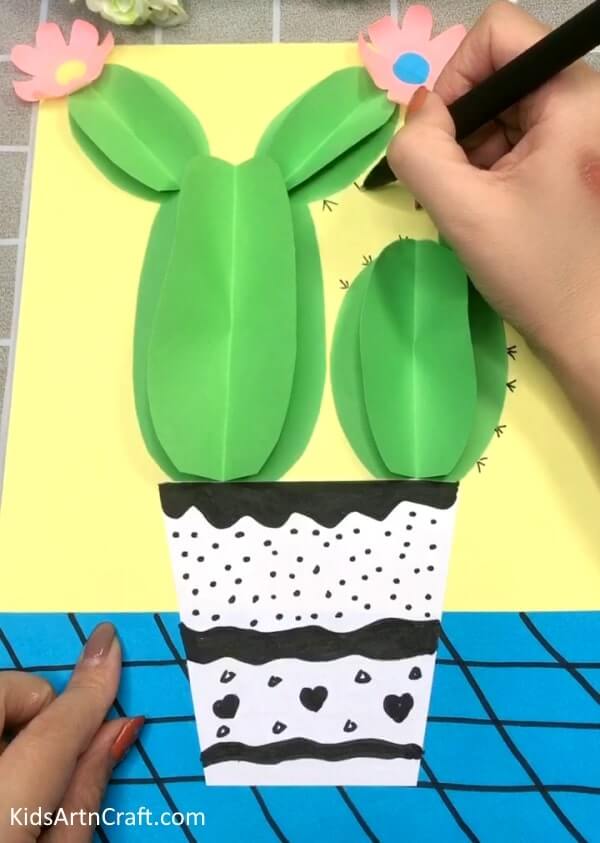 Easy Artwork Of Paper To Make Cactus Craft Ideas For Kids
