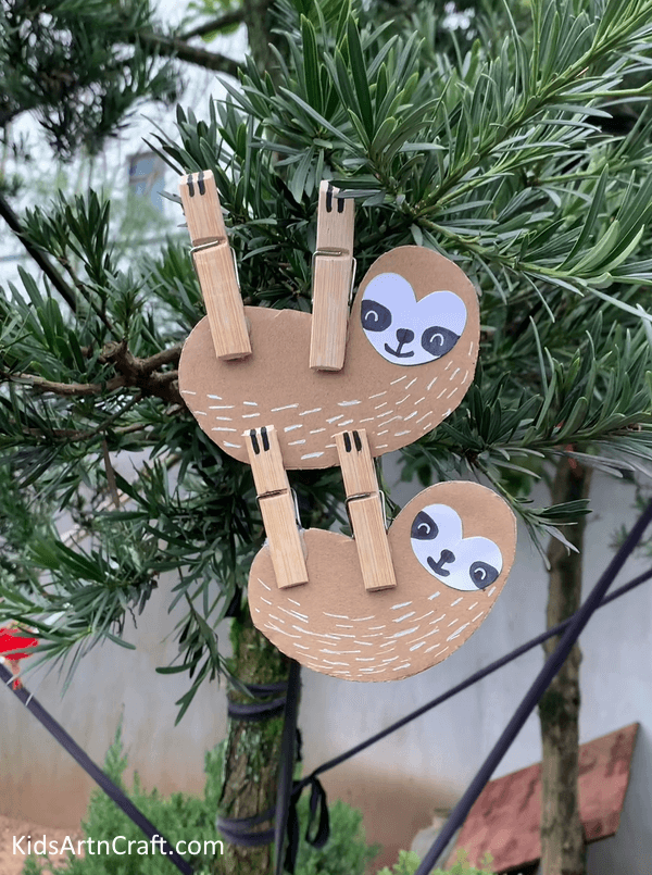 Amazing Clothespin Sloth Craft for Kids
