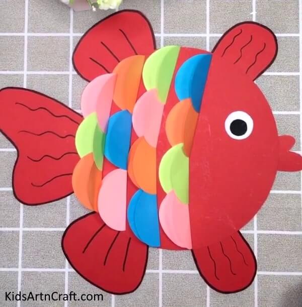 Amazing 3D Colorful Paper Fish Art & Craft Ideas For Kids