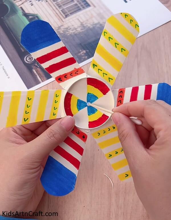 Assemble a Cheerful Paper Cup Windmill - Instructional - Colorful Paper Cup Windmill Craft