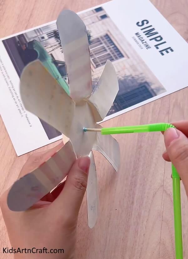 Crafting a Vibrant Paper Cup Windmill - Step-by-Step Instructions - Colorful Paper Cup Windmill Craft