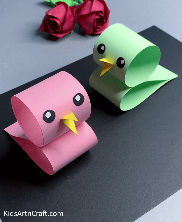 DIY Cute Paper Bird Craft For Toddlers