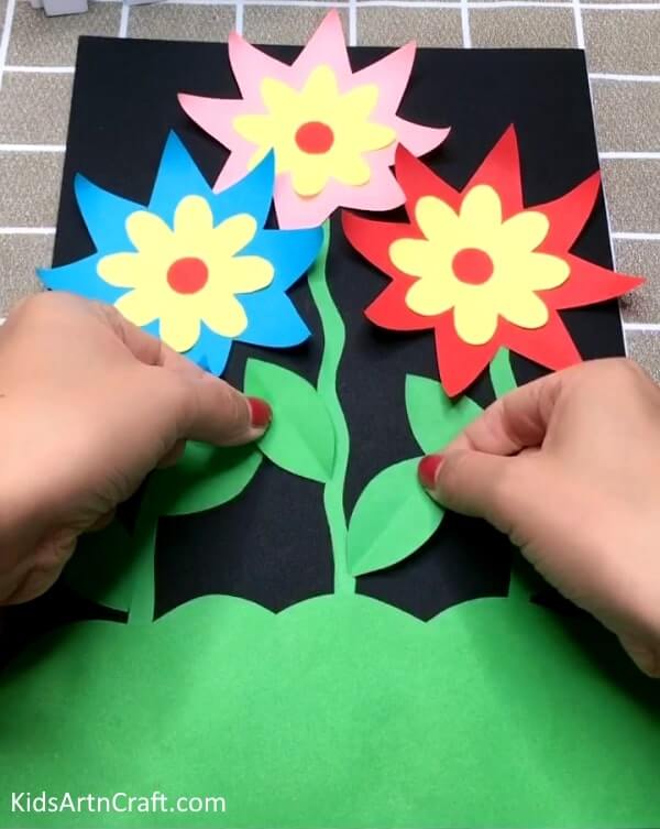 Handmade Creativity Of Paper To Make Flower Craft For Kids