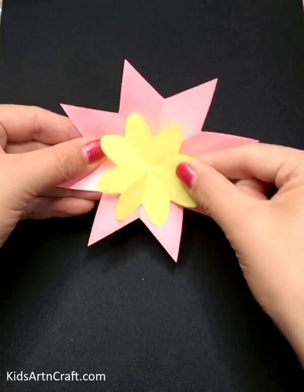 Step By Step To Make Paper Flower Craft Idea For Kids