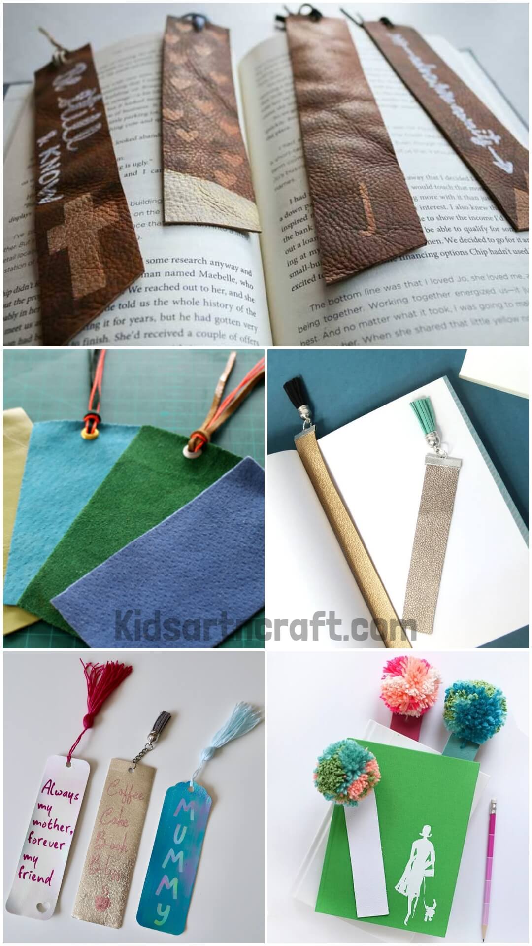 DIY Leather Bookmark Ideas